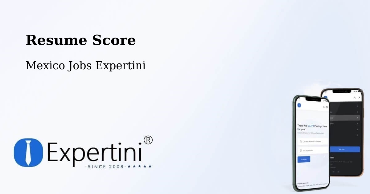 Resume Score & Job Description Match Tool – Chalam - Mexico Jobs Expertini